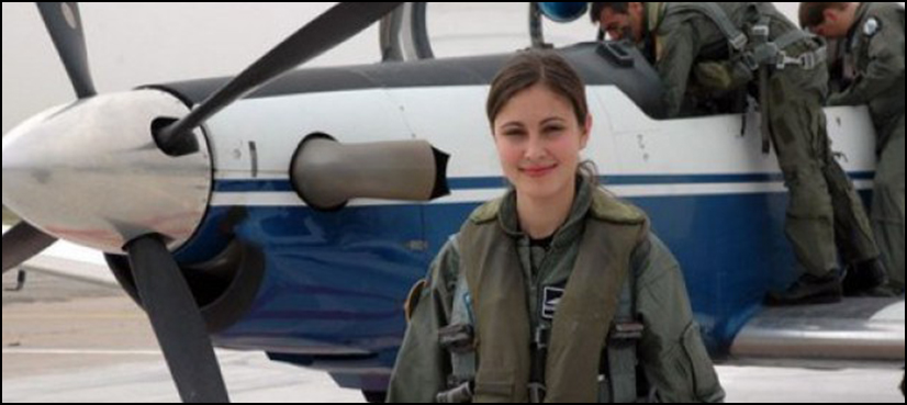 Beautiful female soldiers