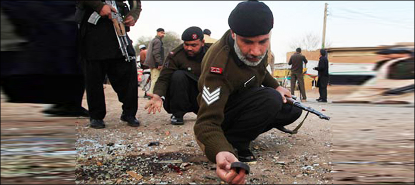 Police mobile targeted, Peshawar IED explosion