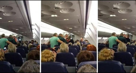 Plane diverted after drunk Aussies brawl