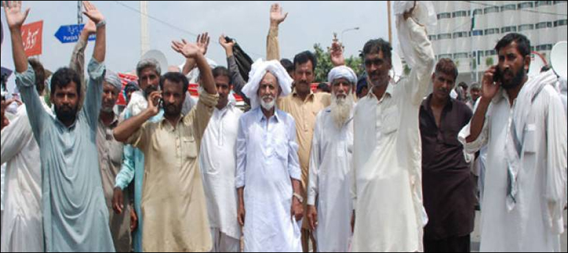 Thatta road block, water shortage, protest sit-in