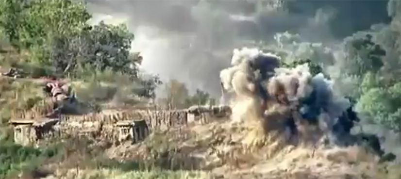 Pakistan destroyed Indian posts