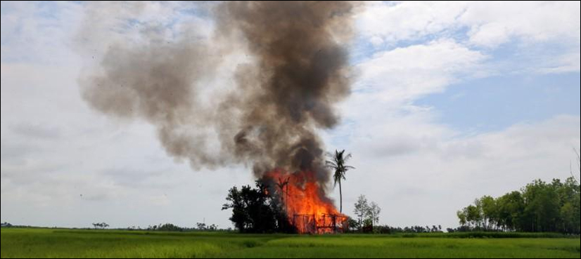 Rohingya fire