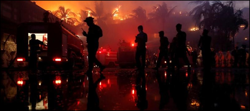 Myanmar fire