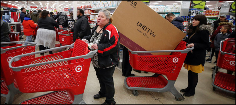 US sales Thanksgiving evening