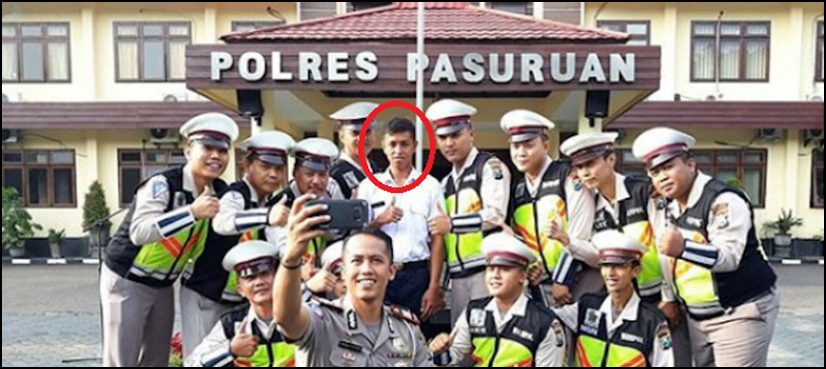 Indonesia man odd name polisi