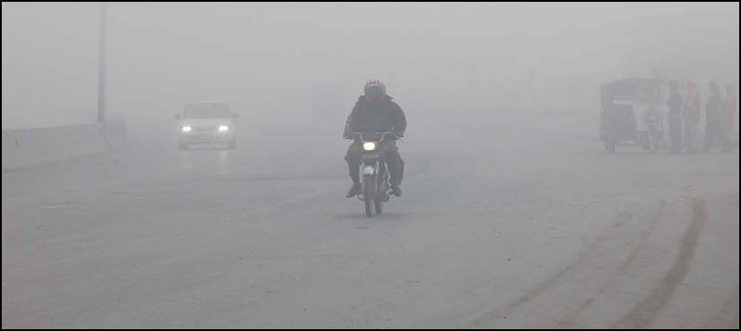 Motorway sections close, poor visibility, fog, Punjab