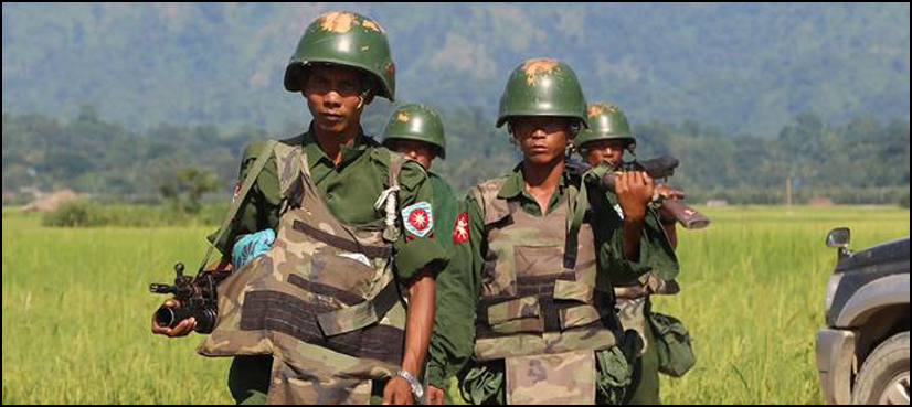 Myanmar troops