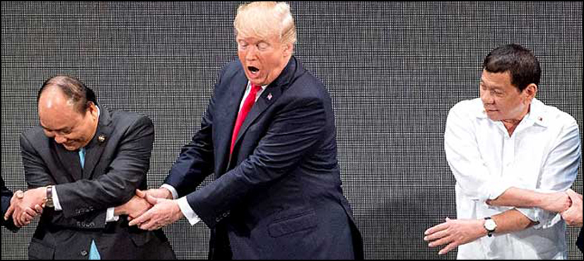 Trump handshake ASEAN