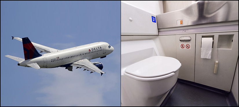 delta flight bathroom