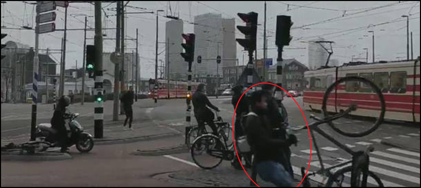 winds cyclist blown netherlands