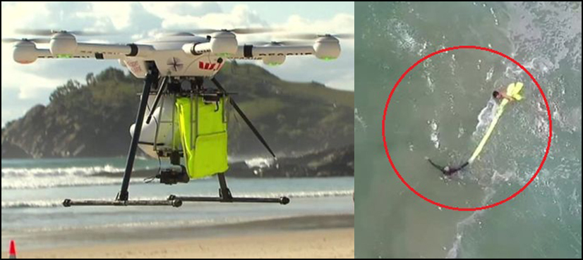 Drone saves teenagers australia