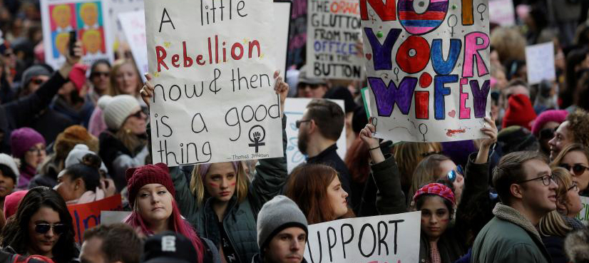 Women march