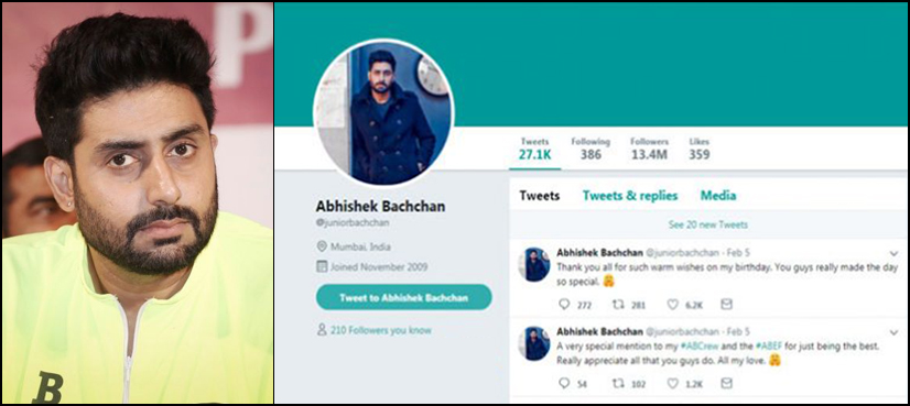 abhishek bachchan twitter hacked