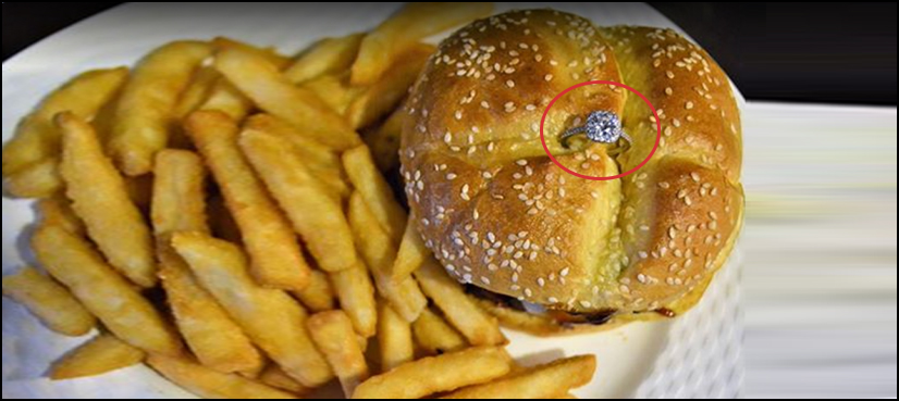 valentine's day burger