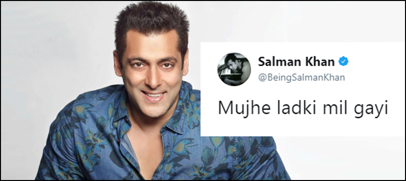salman khan found a girl