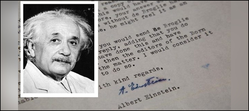 Albert Einstein letter