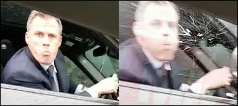Jamie Carragher spits girl
