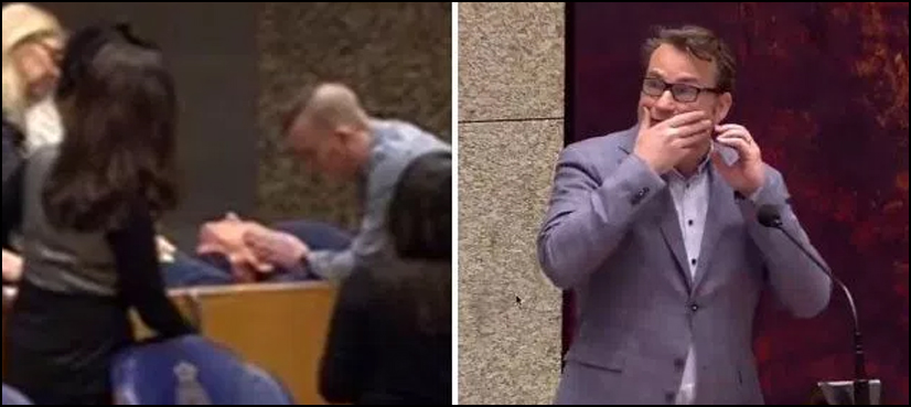 Dutch Parliament suicide man