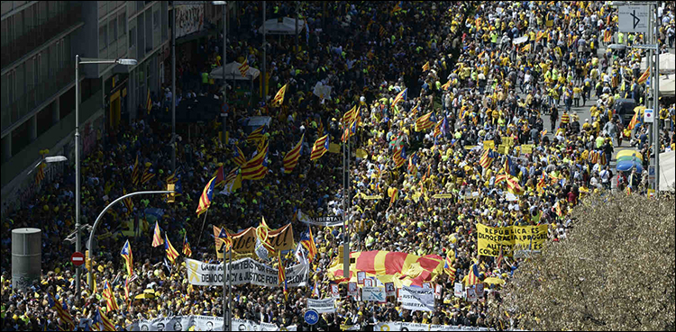 Barcelona Protest march