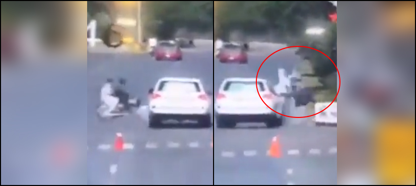 Diplomat car Islamabad hit motorcyclist
