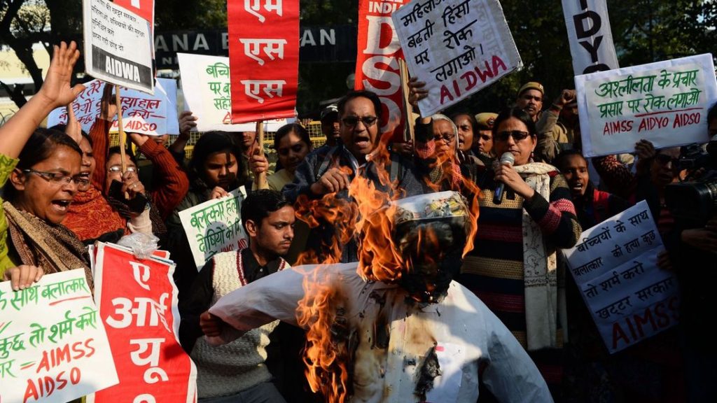 Indian mob rape suspect