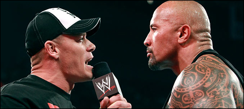 John Cena Dwayne the rock Johnson Hollywood movie