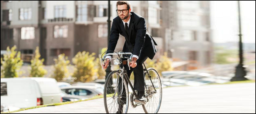 Commutes on foot bicycle heart attack