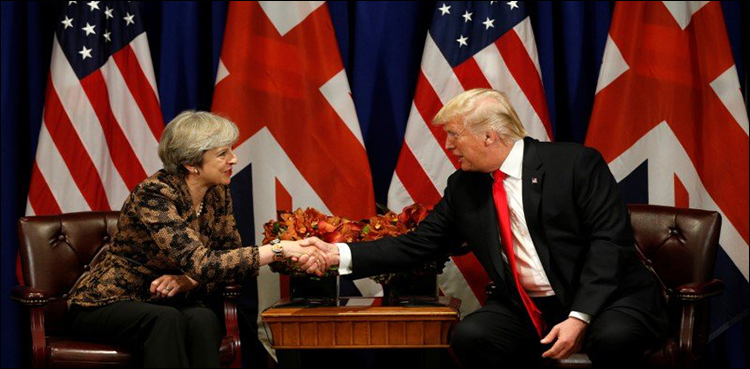 Theresa May to urge Trump to avoid London protests during UK visit