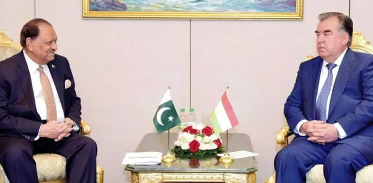 President Mamnoon Hussain, Emomali Rahmon