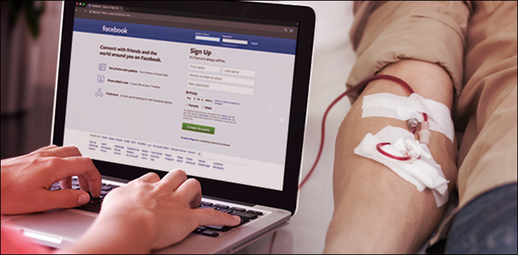 Facebook blood donations Pakistan