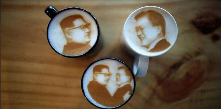 Latte art and a gym ad: Kim Jong Un's softer image in South Korea