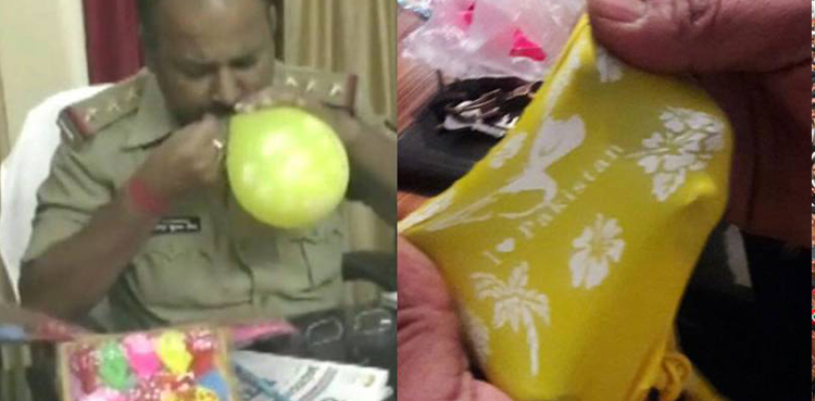 Indian police seize balloons I Love Pakistan