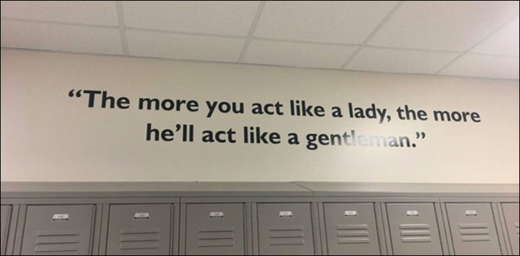 Houston school causes outrage after putting sexist quote in Hallway