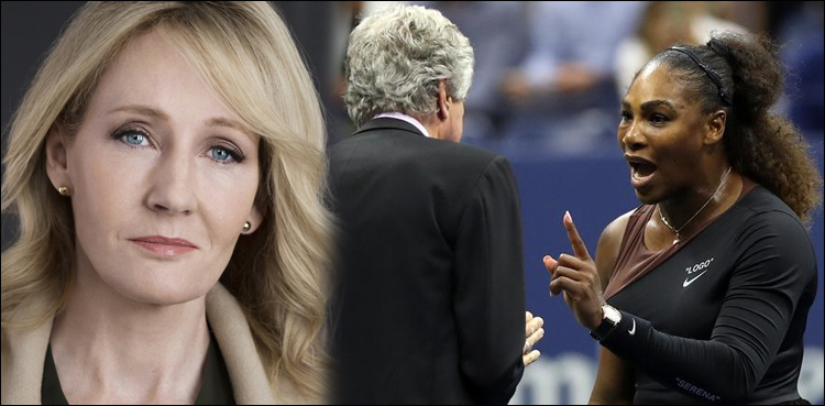 JK Rowling slams 'Sexist' cartoon of Serena Williams