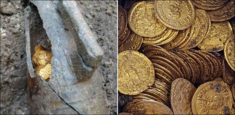 gold coins archeological dig