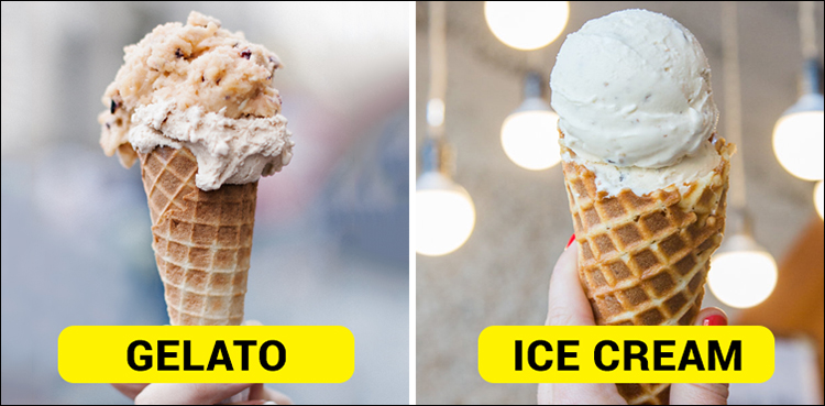 No, Ice cream and Gelato are not the same thing!