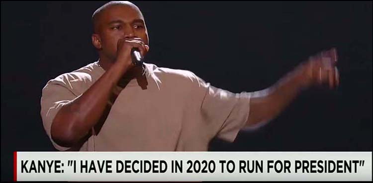 Rapper Kanye west to run for President in 2020