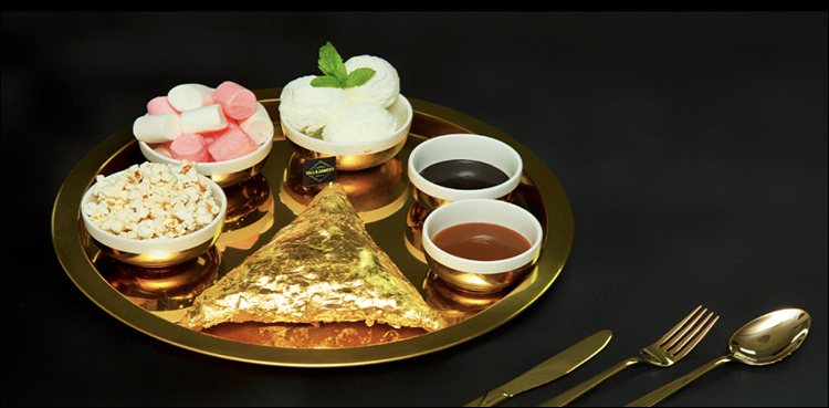 Now you can delight your taste buds with a 24K Gold Samosa!