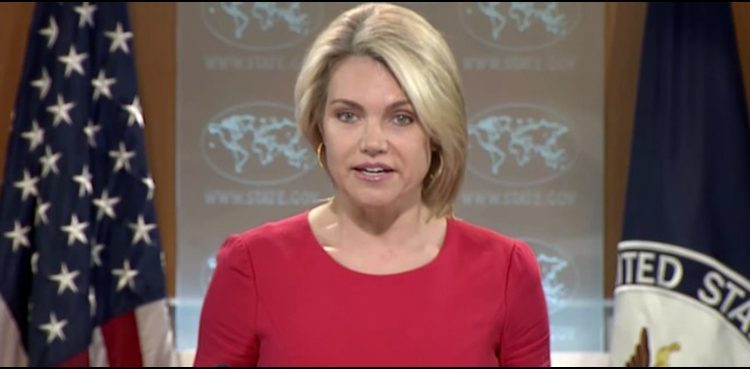 US State Department spokesperson Heather Nauret