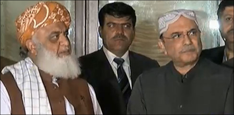 zardari meet fazl