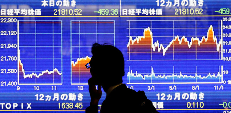 Asia shares dip, donald trump