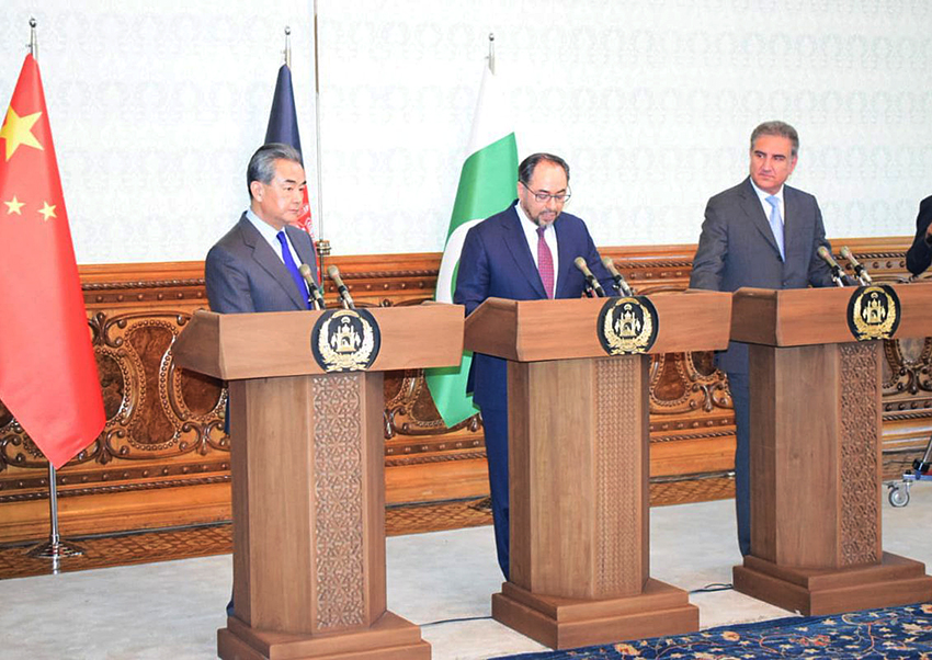 FMs of Afghanistan, Pakistan, China