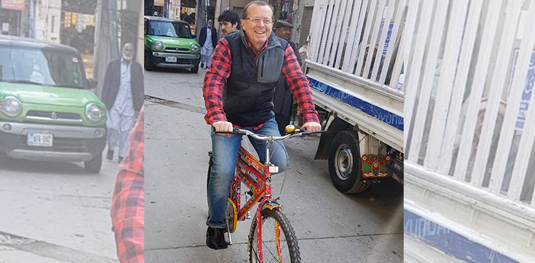 Martin Kobler, German Ambassador, Truck Art, Bicycle, Sohrab,
