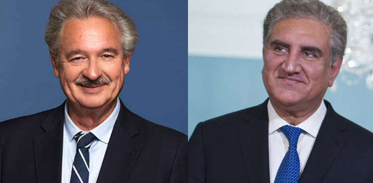 Luxembourg Foreign Minister, Jean Asselborn, Shah Mehmood Qureshi