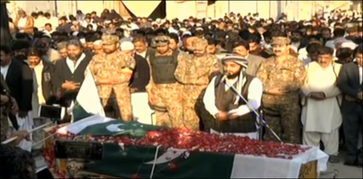 Funeral prayer, Naik Khurram Ali, DG Khan