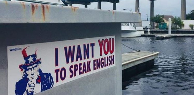 US, Spanish speakers, second-class, treatment, donald Trump