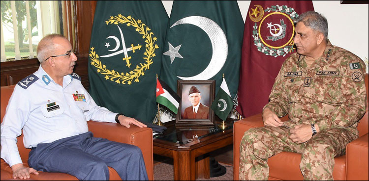Nassar Al Athamneh, Qamar Javed Bajwa, Pakistan, Jordan, optimise, military ties