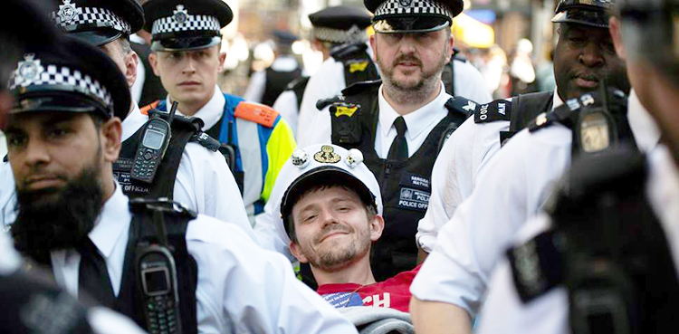 London, climate change, extinction rebellion