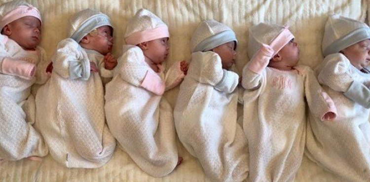 Poland, sextuplets, six babies,