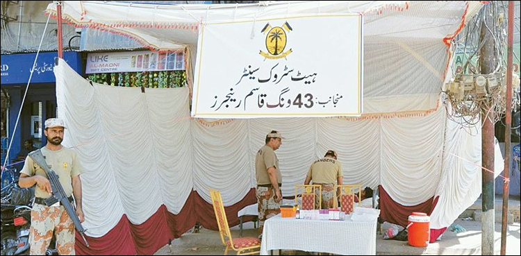 Rangers, heatstroke centres, interior Sindh